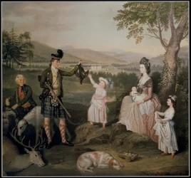 John, der 4. Herzog von Atholl und seine Familie, 1780